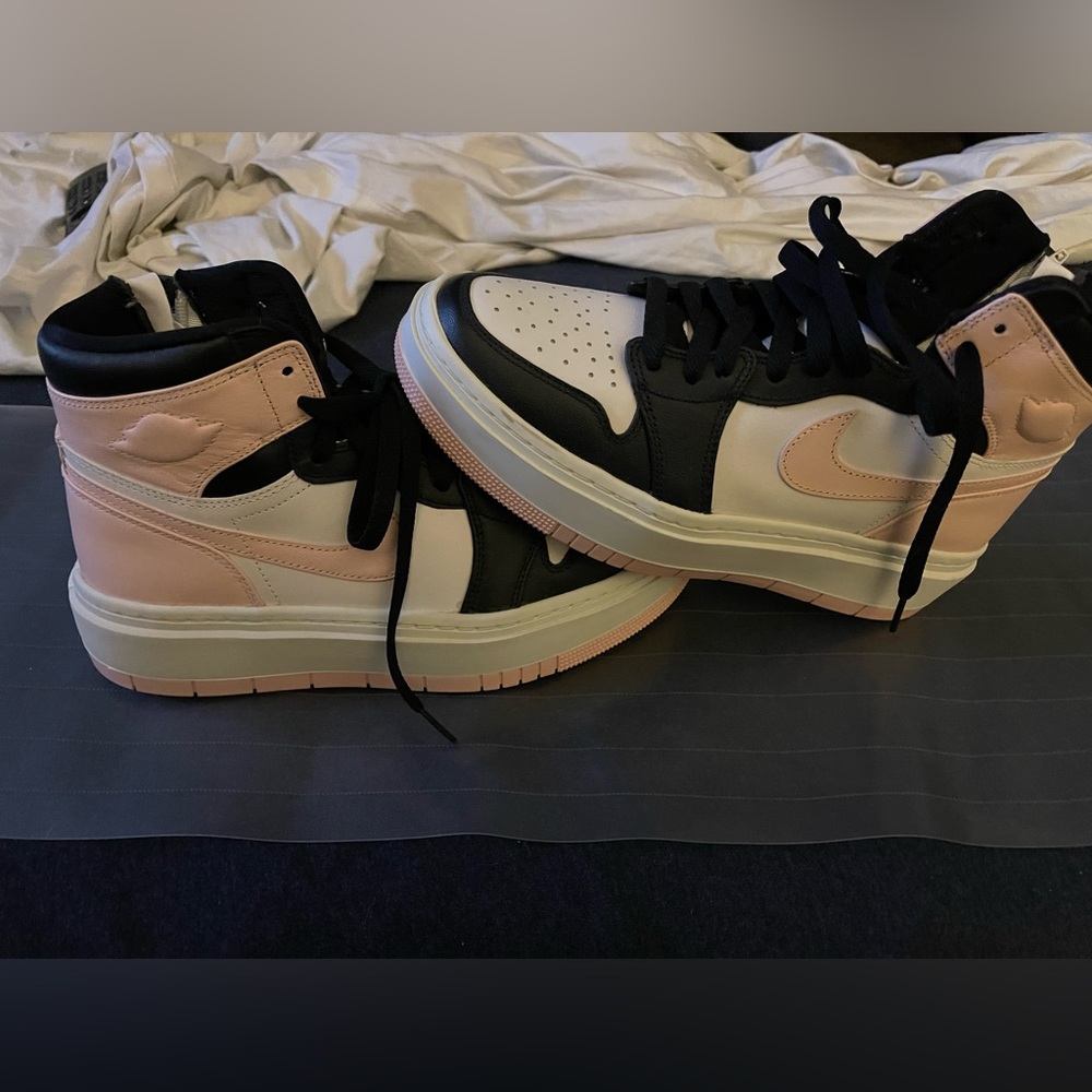 Pink and Black Jordan 1 Elevate High Sneakers